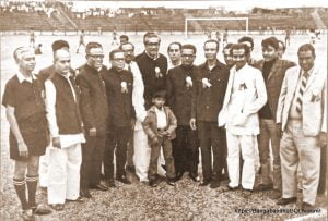 Bangabandhu Sheikh Mujibur Rahman with the teams, Bangabandhu 11 and the President 11